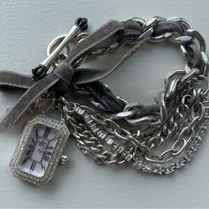 JUICY COUTURE watch bracelet- silver and gray
